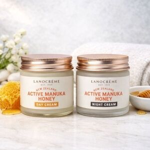 Lanocrème Active Manuka Honey Day Night Cream Duo 2pc 1.7oz New in Box